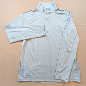 Stio Mens 1/4 Zip Pullover Long Sleeve Performance Shirt Size Large Light‎ Blue